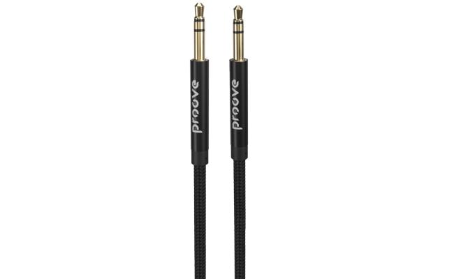 Proove Weft Cable AUX 3.5 to 3.5mm Jack Audio Cable 1M - Black